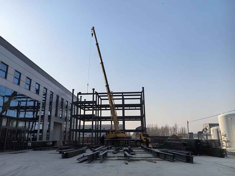 Kuidas ehitatakse nr 2# büroohoone terasest konstruktsiooni raamistik nii kiiresti?